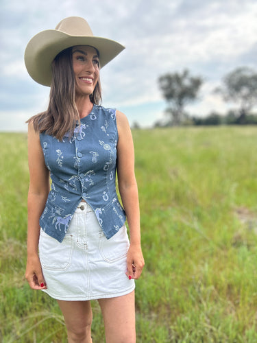 Cowgirl Dreams Denim Vest