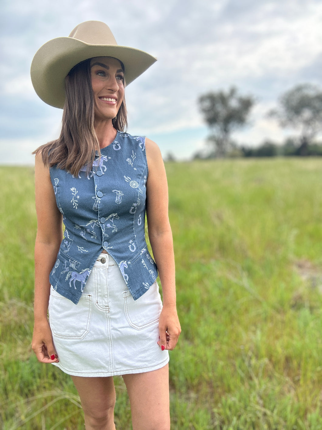 Cowgirl Dreams Denim Vest