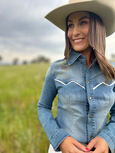 Lucky Horse Denim Shirt