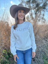 Horse Shoe Grey Sweater