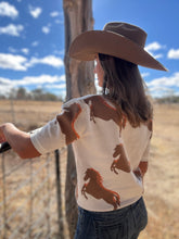 Running Horses Knit Top