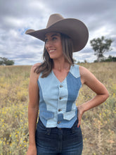 Cami Denim Patchwork Vest