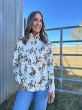 Macy Quarter Zip Sweater Top