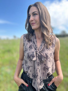 Colette Bronc Top