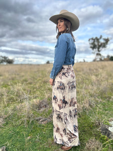 Anina Cowboy Maxi Skirt
