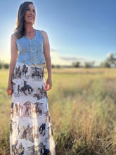 Bronc Mesh Maxi Skirt