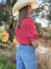 Jazz Red Stripe Top
