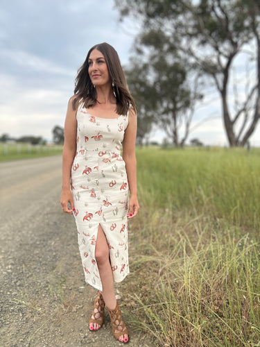 Poppy Western Tune Denim Dress