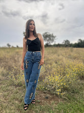 Halian Embroidered Tribal Jeans