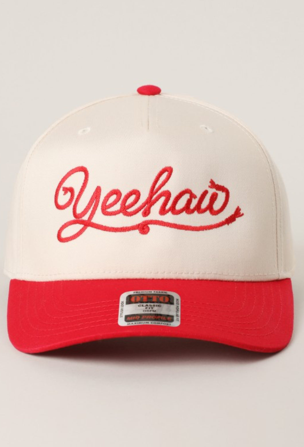 Yeehaw Cap Red Rope Font