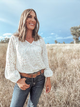 Izzy White Eyelet Blouse