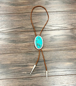 Natural Stone Bolo Tie