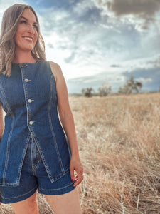 Dylan Denim Top
