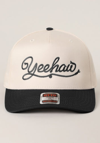 Yeehaw Cap Black Rope Font