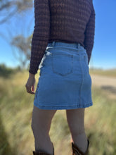 Elko Embroidered Denim Skirt