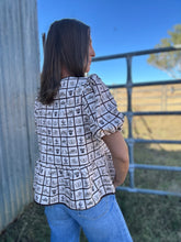 Spencer Western Graphic Bow Top