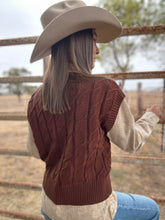 Willa Chocolate Knit Vest