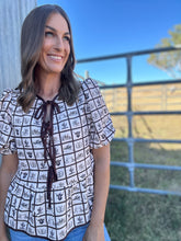 Spencer Western Graphic Bow Top