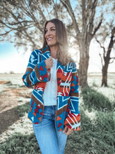 Kassie Aztec Lapel Bell Sleeve Jacket