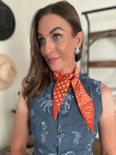 Orange Paisley Polka Dot Twilly