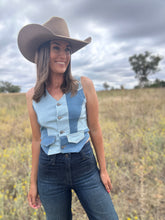 Cami Denim Patchwork Vest