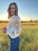 Kiki White Pearl Blouse