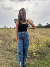 Halian Embroidered Tribal Jeans