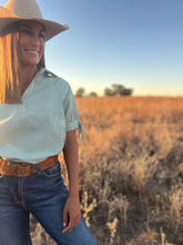 Daynah Green Stripe Top