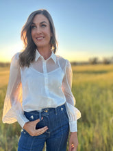 Kiki White Pearl Blouse