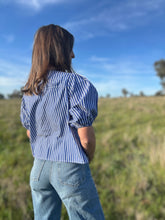 Rachael Stripe Bow Top