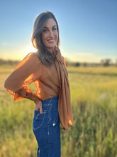 Blaze Camel Bow Blouse