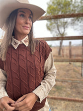 Willa Chocolate Knit Vest