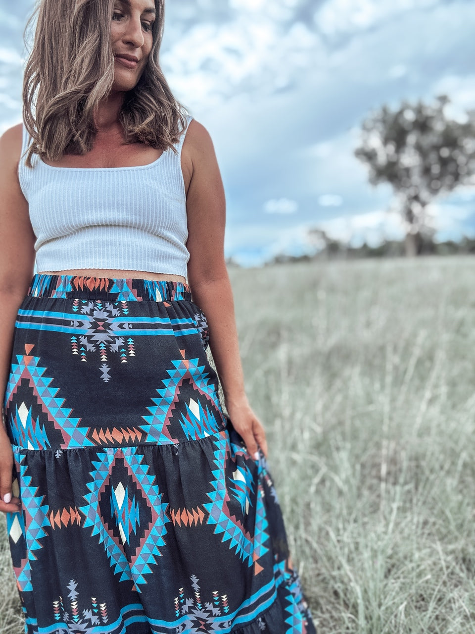 Aztec hotsell maxi skirt