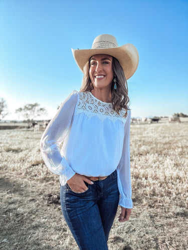 Aspen White Blouse