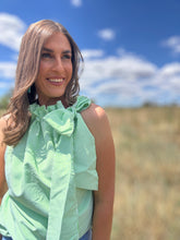 Hailee Stripe Top Green