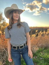 Gianni Gingham Top