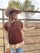 Willa Chocolate Knit Vest