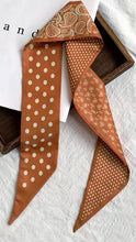 Orange Paisley Polka Dot Twilly