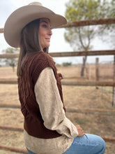 Willa Chocolate Knit Vest