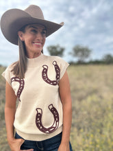 Lucky Horse Shoe Knit Vest