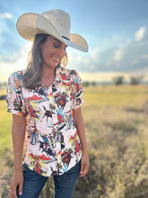 Sonny Cream Western Top