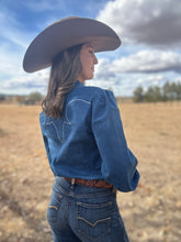 Buckstitch Denim Top