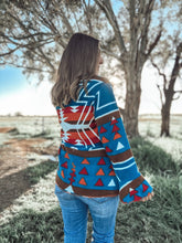 Kassie Aztec Lapel Bell Sleeve Jacket