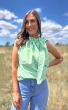 Hailee Stripe Top Green