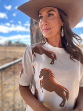 Running Horses Knit Top