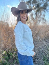 Horse Shoe Grey Sweater