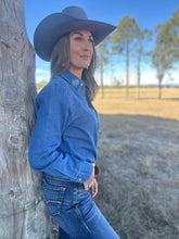 A Little Bootstitch Denim Top