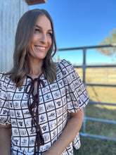 Spencer Western Graphic Bow Top