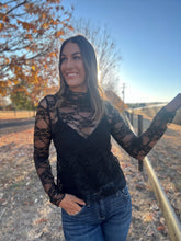 Alira Black Lace Top