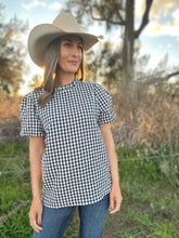 Gianni Gingham Top
